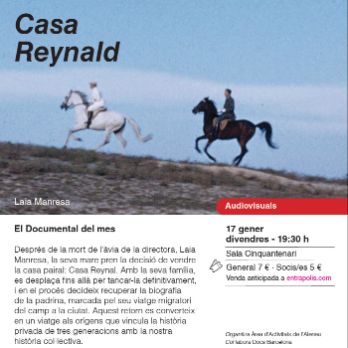 El Documental del Mes: Casa Reynald-Ateneu Sant Just