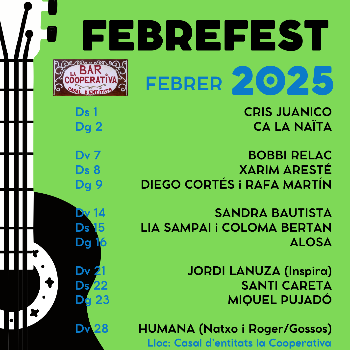 Festival Febrefest. Abonament de 6 concerts.