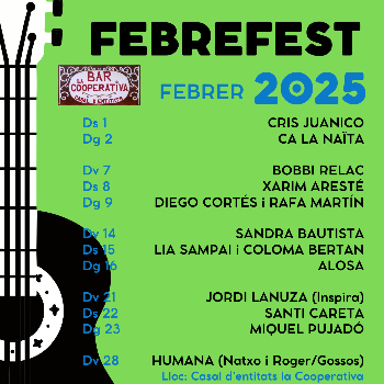 Festival Febrefest. Abonament de 7 concerts.